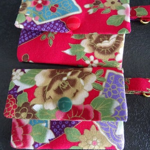 petit porte cartes tissu Japonais image 3