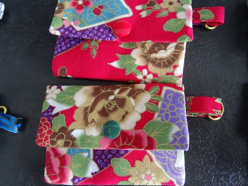 petit porte cartes tissu Japonais image 3