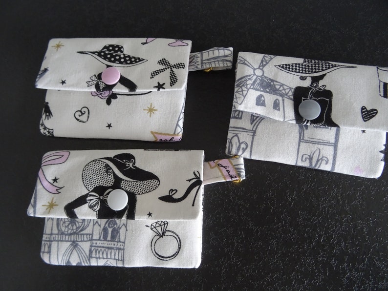 petit porte cartes tissu Japonais image 6