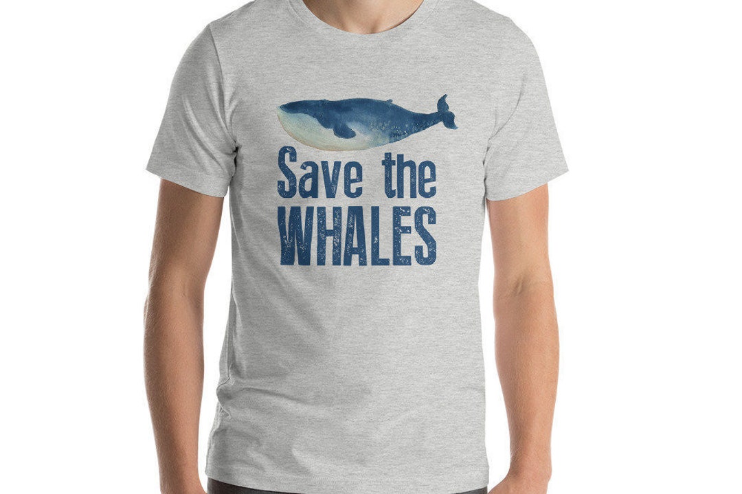 Save the Whales T-shirt Environmental T-shirt Conservation - Etsy
