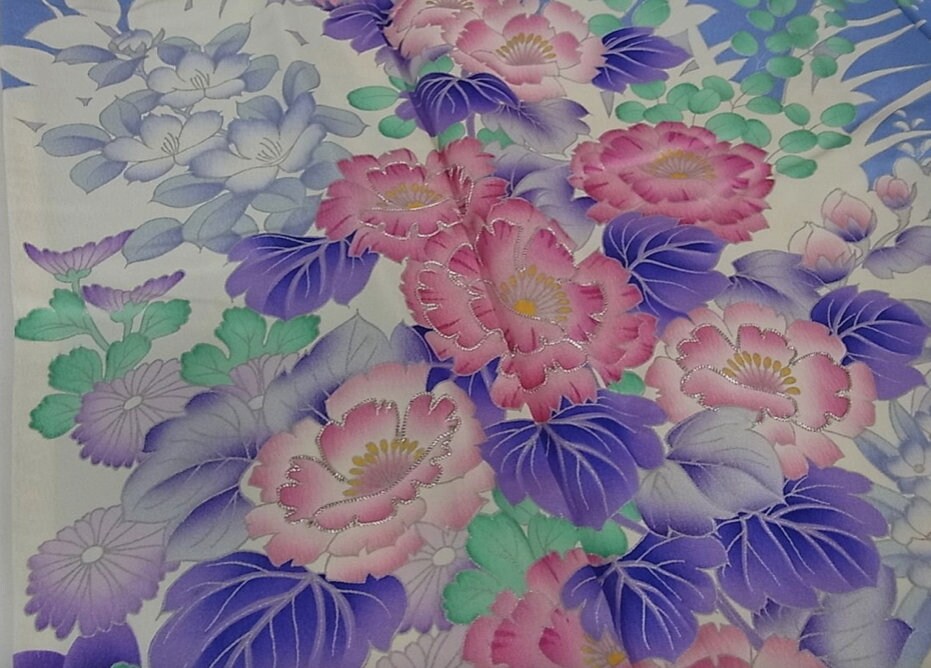 Japanische Seidenfurisode von NIshijin Etsy.de