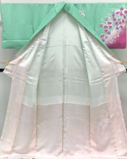 西陣の絹訪問着 - Etsy