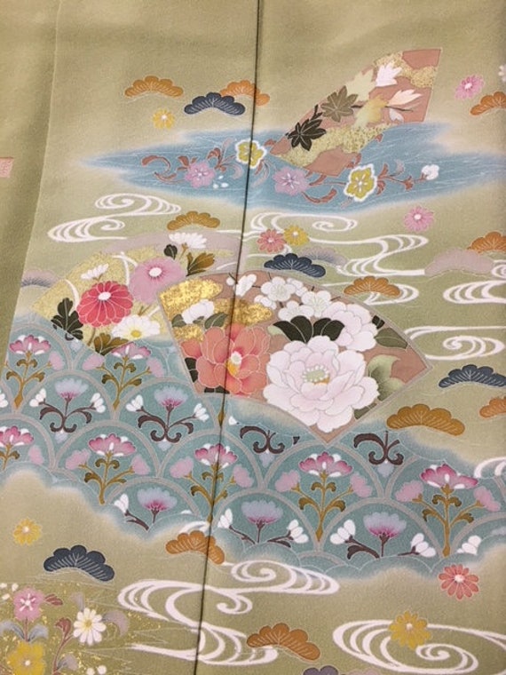 絹「日和色」らかん付訪問着（東京ますいわ屋） - Etsy
