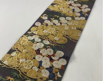 西陣織の絹帯（聚楽） - Etsy