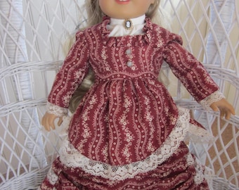ON SALE!  Handmade Bustle Dress for 18" American Girl Doll, Victorian Style