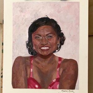 Oil painting-Kelly the Office