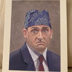 Oil painting Michael Scott- the office