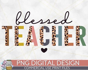 Download Blessed Teacher Svg Etsy
