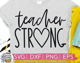 Download Teacher Strong Svg Etsy
