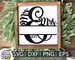Mr. And Mrs. Split Monogram Frame svg eps dxf png Files for Cutting Machines Cameo Cricut, Last Name, Wedding svg, Engagement svg, Sign svg 