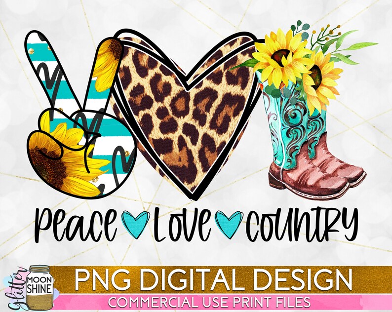 Free Free 341 Peace Love And Country Svg SVG PNG EPS DXF File