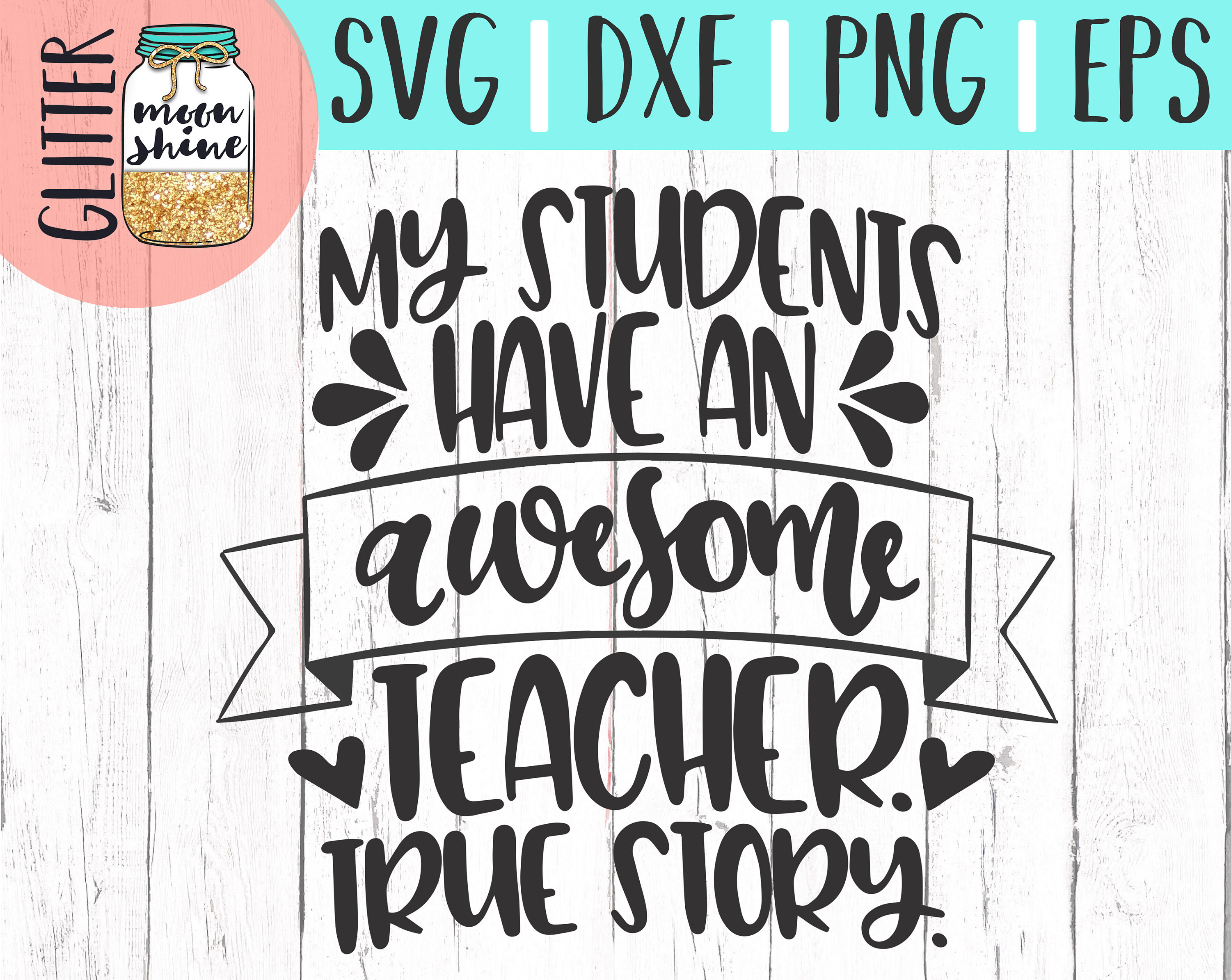 Download My Students Have An Awesome Teacher svg eps dxf png cutting | Etsy
