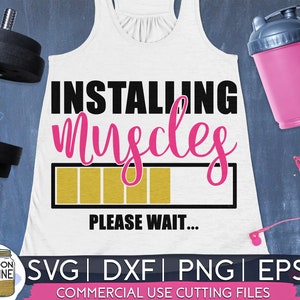 Installing Muscles Svg Dxf Eps Png Files for Cutting Machines Cameo ...