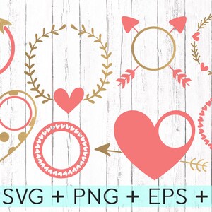 HUGE Valentine's Bundle 35 Svg Dxf Png Eps Files for Cutting Machines ...