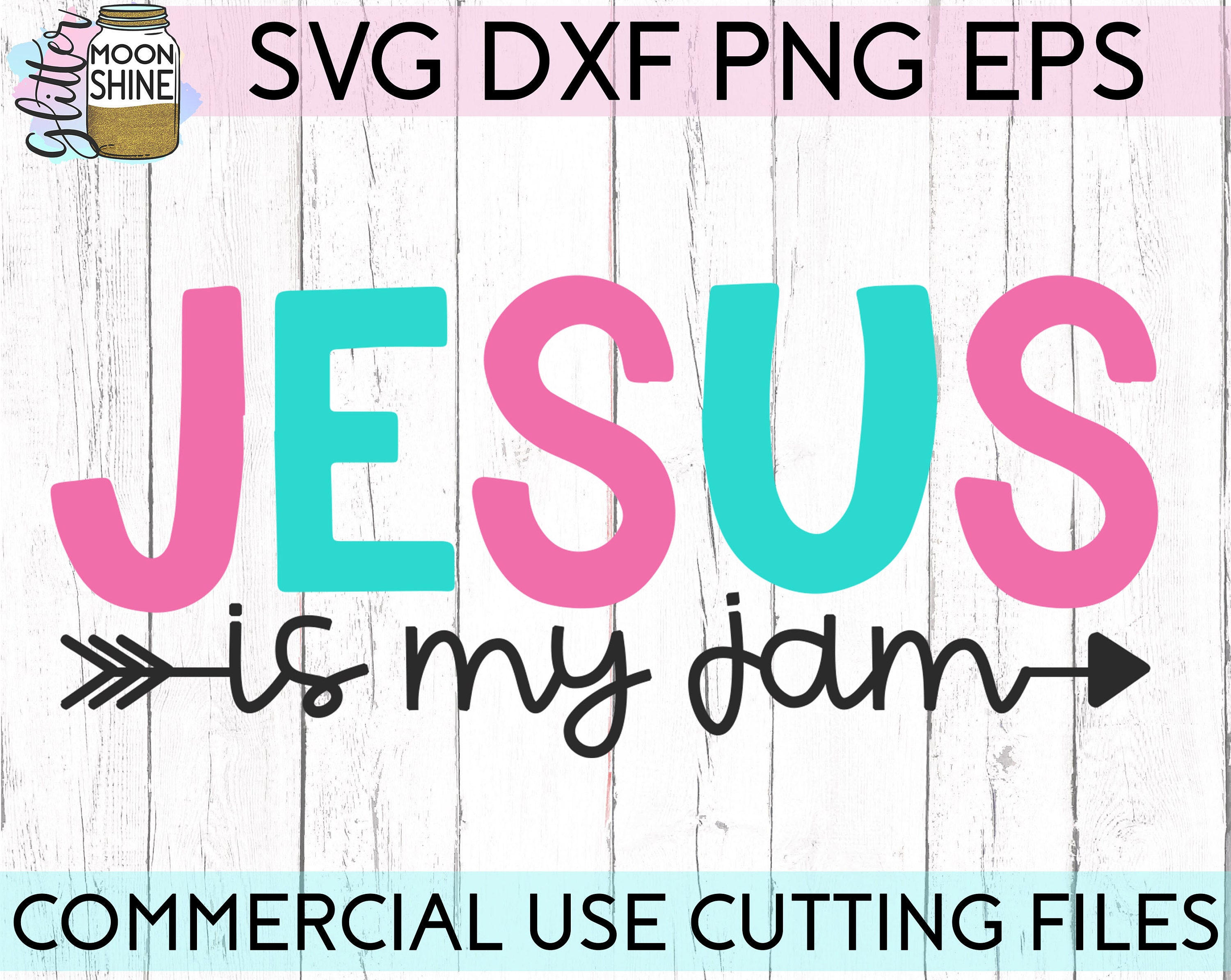 Jesus is My Jam Svg Eps Dxf Png Files for Cutting Machines | Etsy