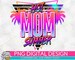 Hot Mom Summer Neon PNG Print File for Sublimation Or Print, Retro Sublimation, Summer, Beach Designs, Vintage, Leopard Print 