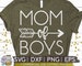 Mom of Boys svg eps dxf png Files for Cutting Machines Cameo Cricut, Boy Mom, Mom Life, Mama Bear, Mother's Day, Funny, Coffee Mug, Cute svg 