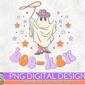 Boo-Haw Ghost Purple PNG Print File for Sublimation Or Print, Halloween Sublimation, Fall, Autumn, Spooky, Retro, Vintage