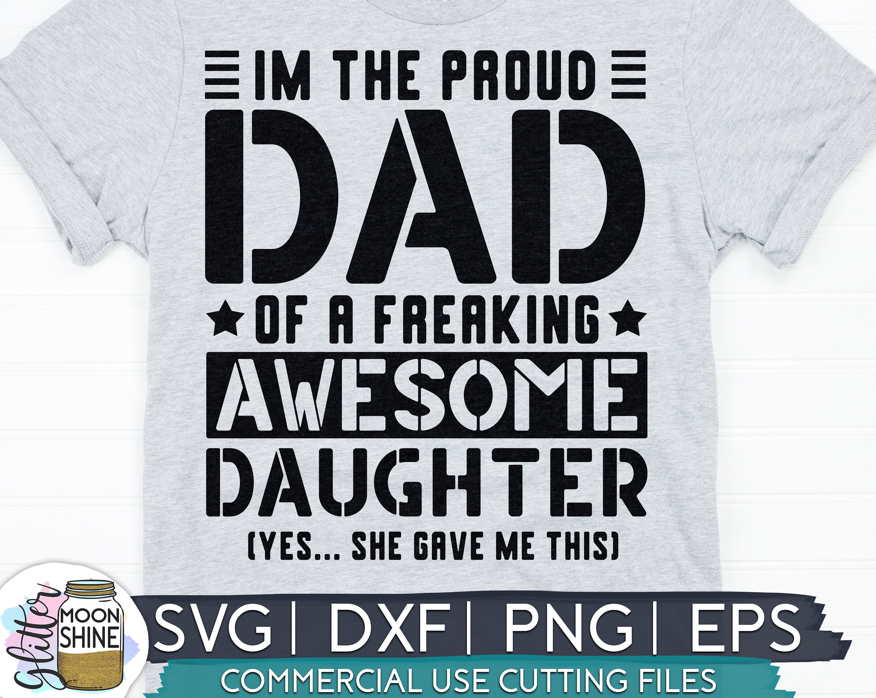 Download Proud Dad Of An Awesome Daughter svg eps dxf png Files for ...