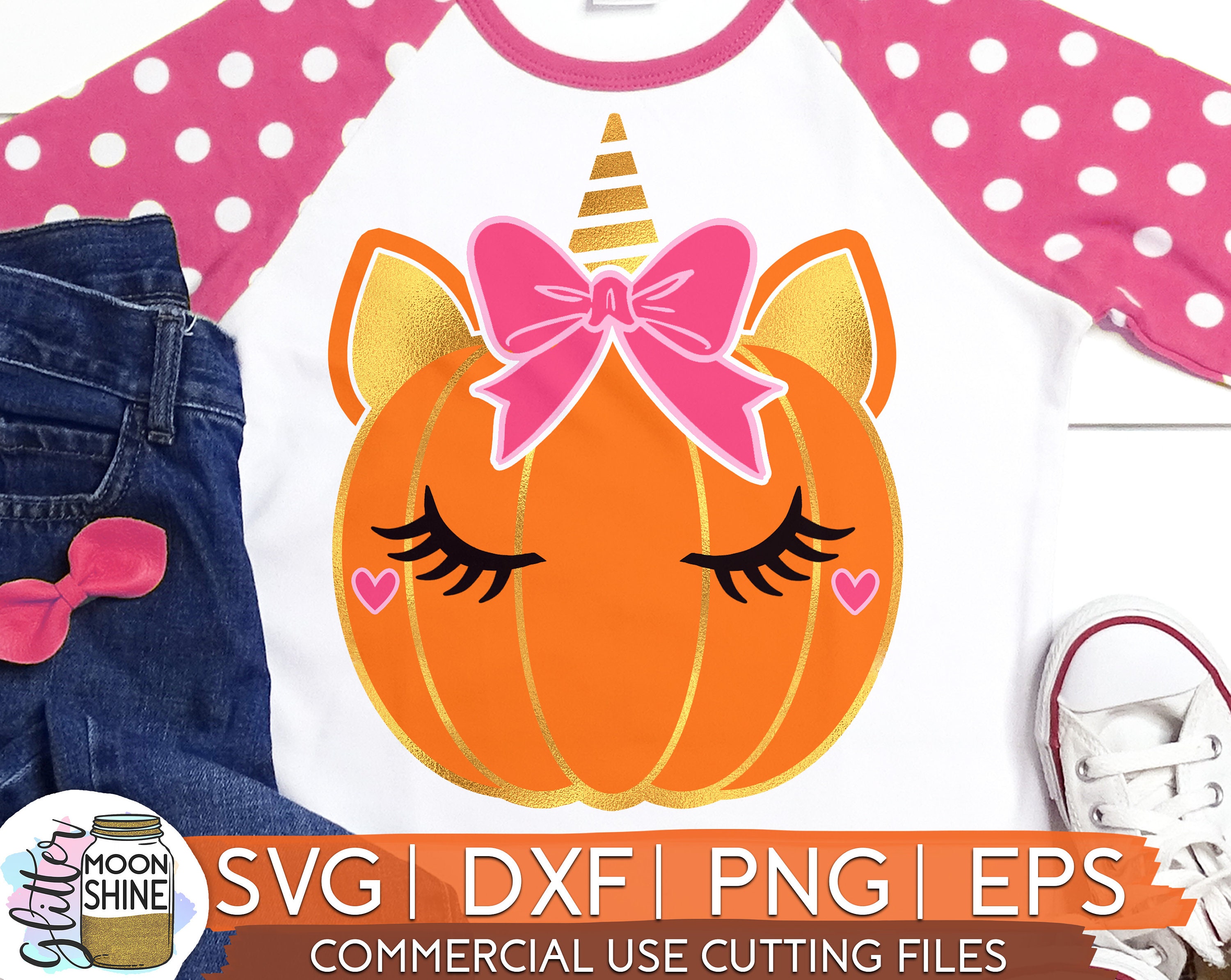 Thanksgiving October Halloween Cute Southern Autumn svg Unicorn Pumpkin svg dxf eps png Files for Cutting Machines Cameo Cricut Fall