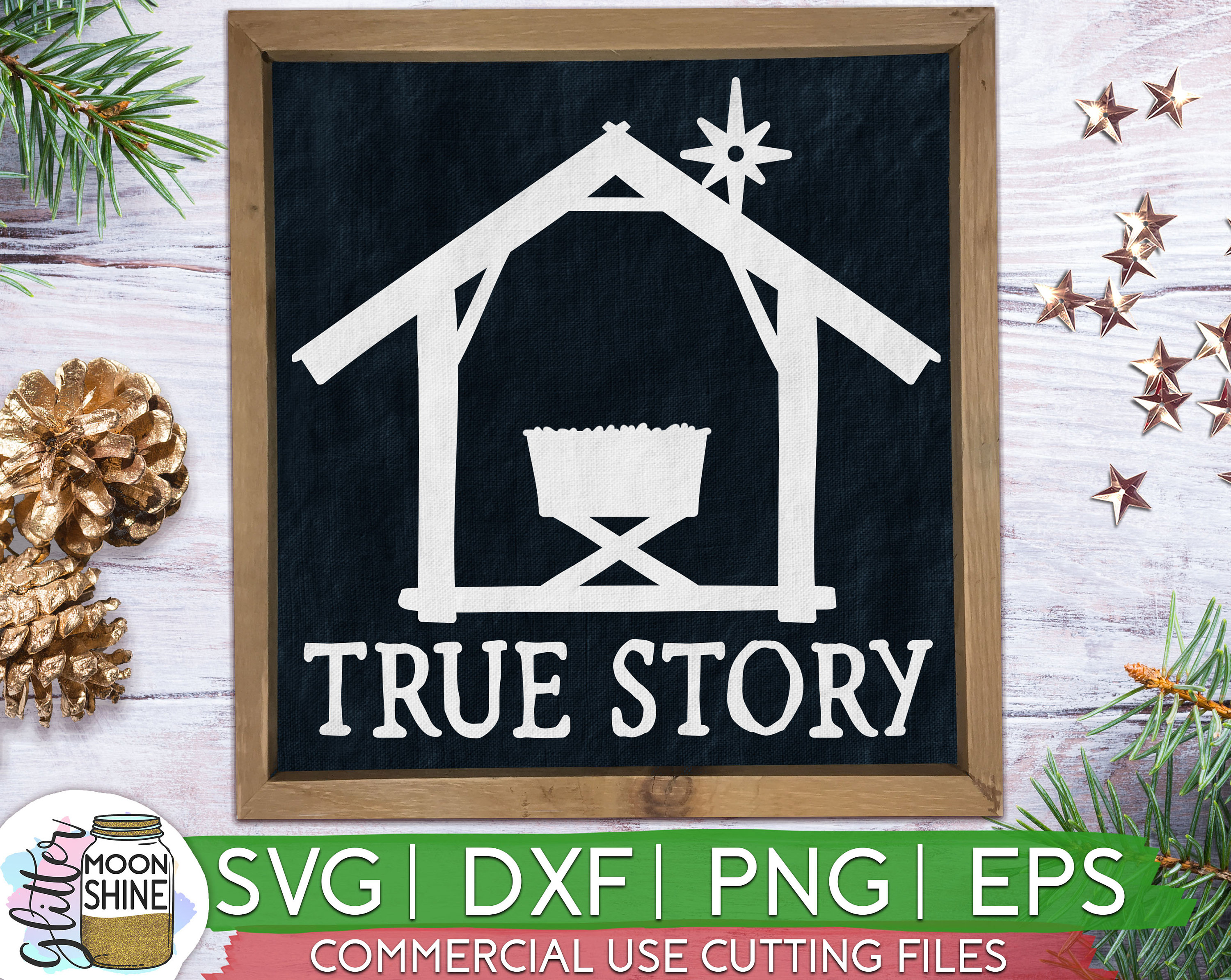 True Story Christmas svg eps png dxf cutting files for  Etsy