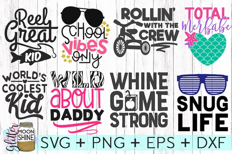 Download Kid's Life Bundle of 57 svg dxf eps png Files for Cutting ...