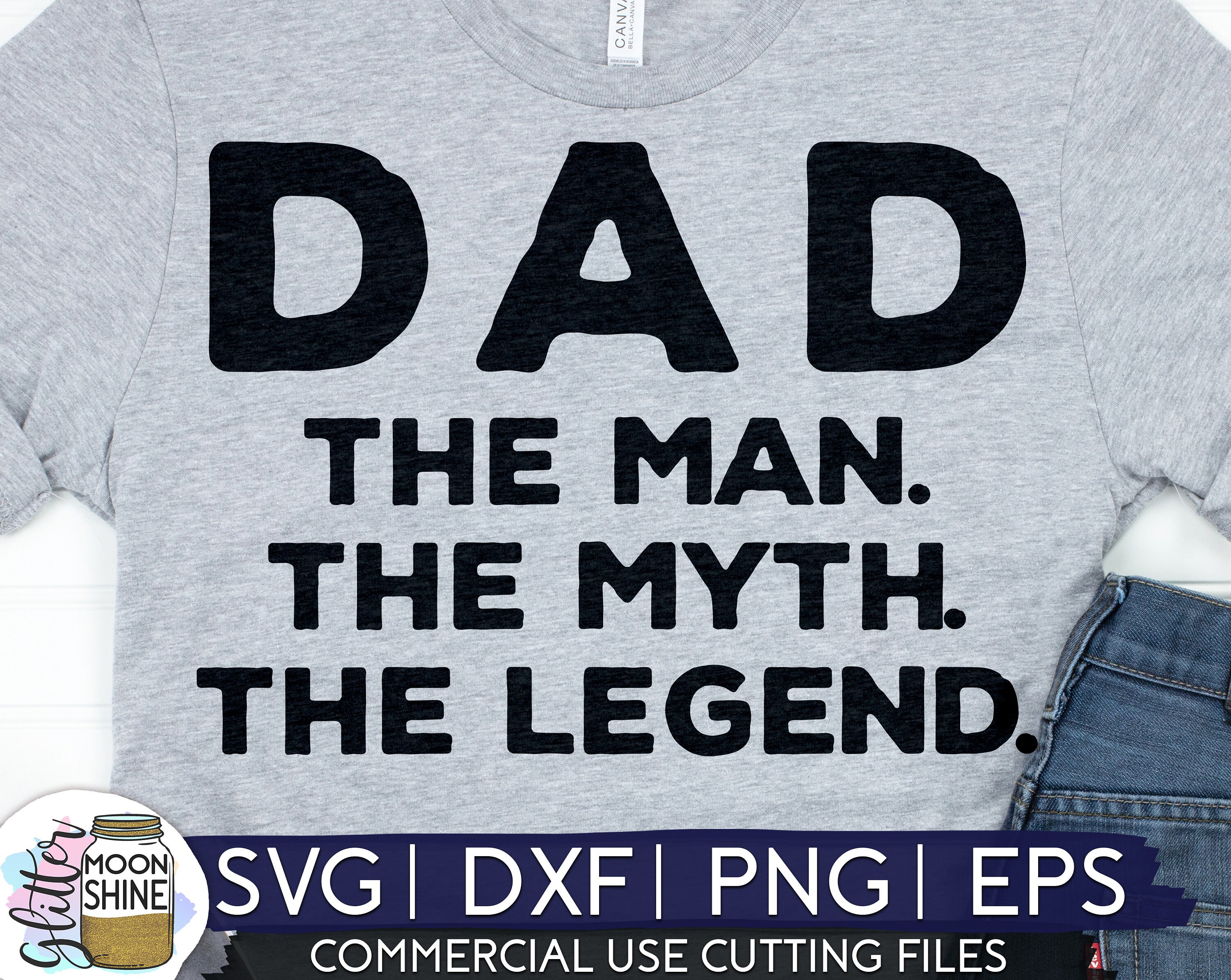Download Dad The Man The Myth The Legend svg eps dxf png Files for | Etsy
