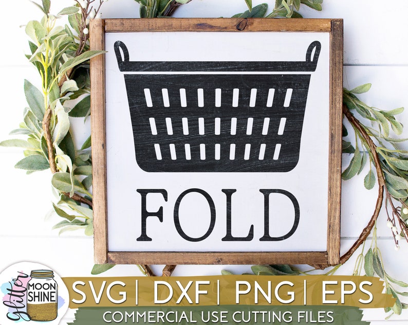 Fold Laundry Basket Svg Eps Dxf Png Files for Cutting Machines Etsy