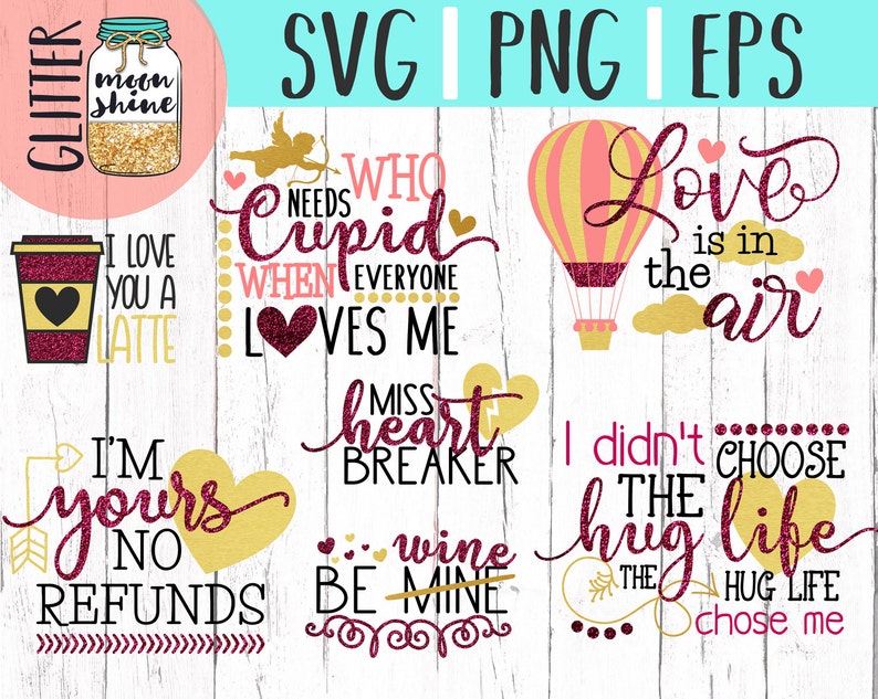 Download Love Quote Bundle svg dxf png eps Files for Cutting ...