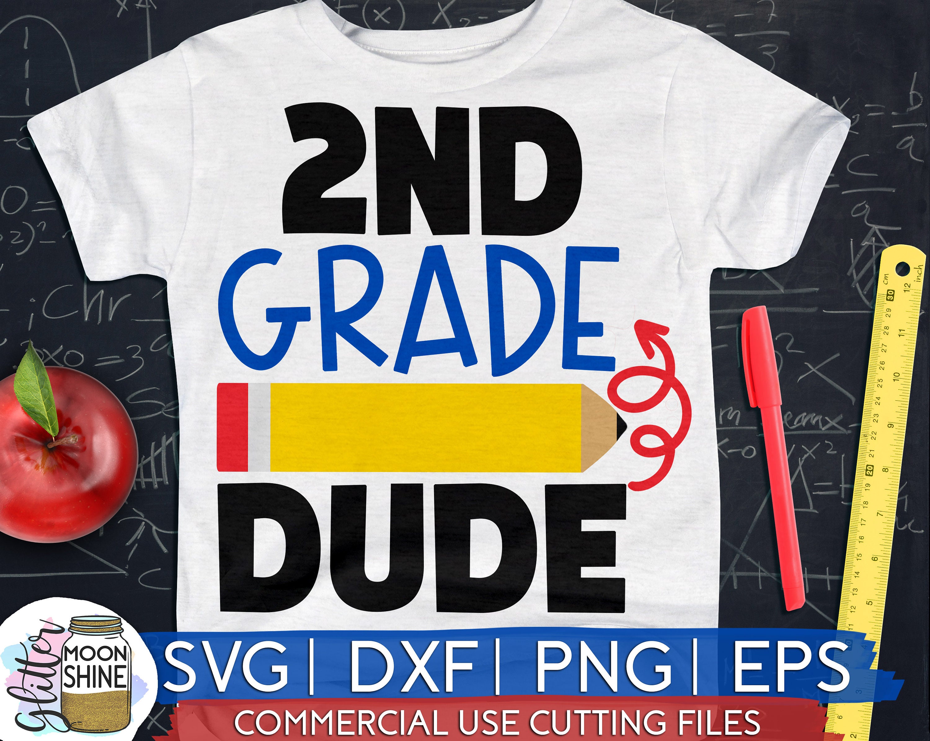 2nd Grader Reporting Duty Cuttable Design SVG PNG DXF /& eps Designs Cricut Cameo File Silhouette