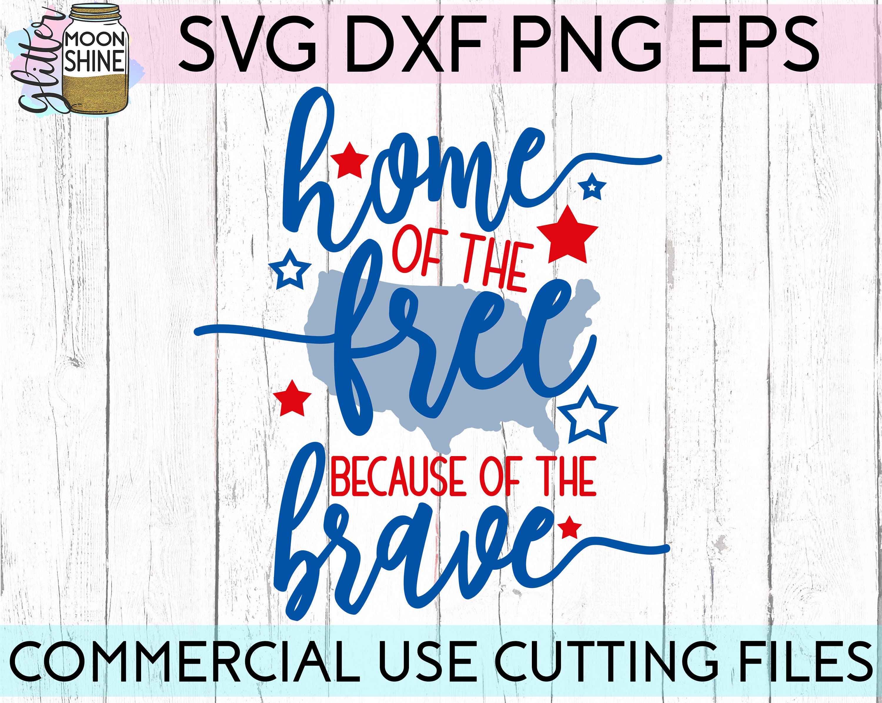Home Of The Free Because Of The Brave svg dxf eps png Files | Etsy