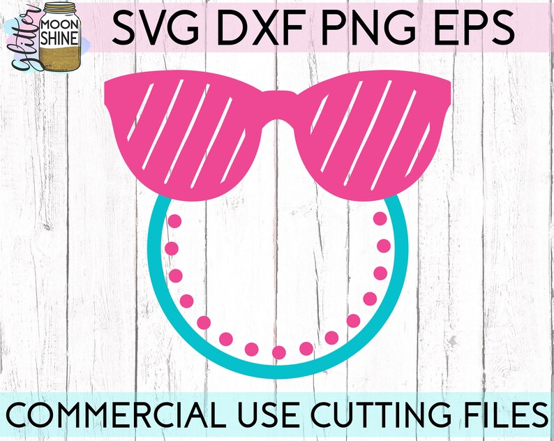 Download Sunglasses Monogram Frame svg dxf eps png Files for ...
