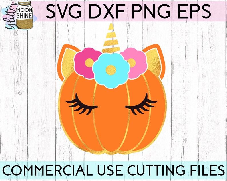 Thanksgiving October Halloween Cute Southern Autumn svg Unicorn Pumpkin svg dxf eps png Files for Cutting Machines Cameo Cricut Fall