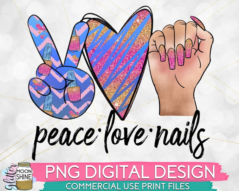 Free Free Peace Love Nails Svg 107 SVG PNG EPS DXF File