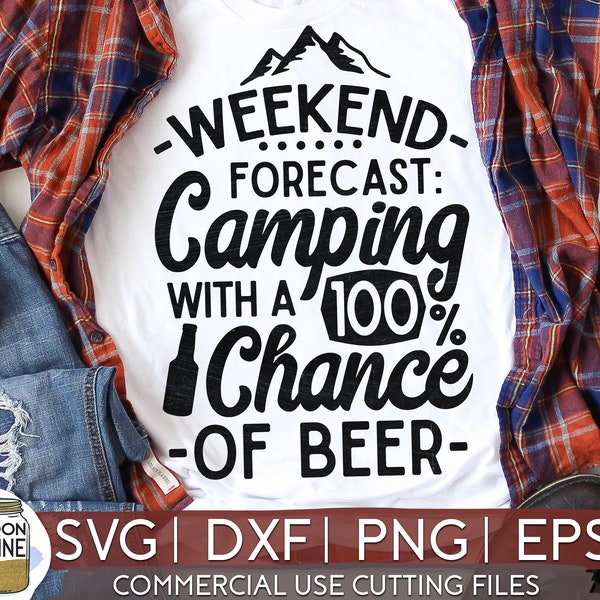 Weekend forecast camping svg etsy