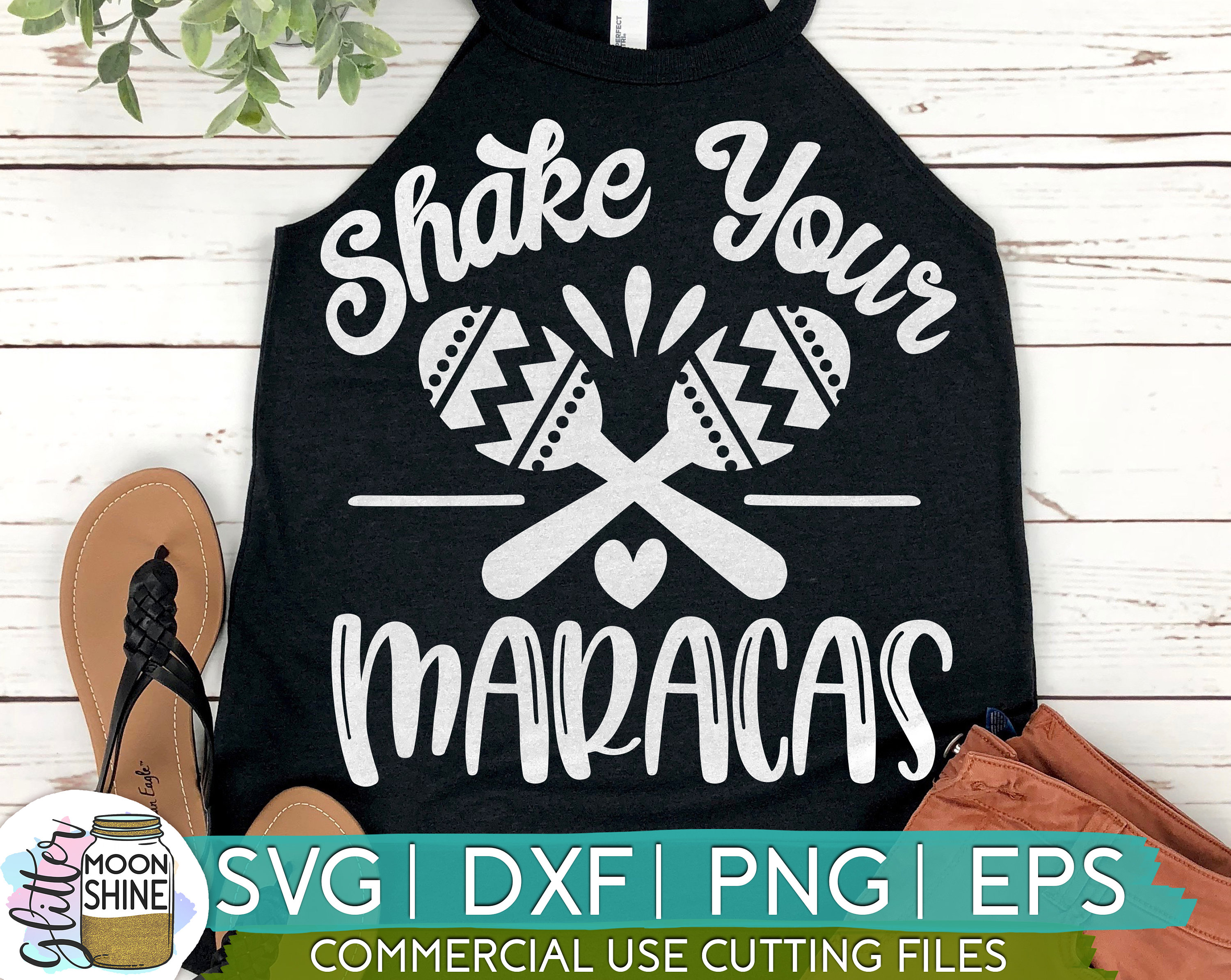 Shake Your Maracas Svg Dxf Eps Png Files for Cutting Machines Etsy Israel