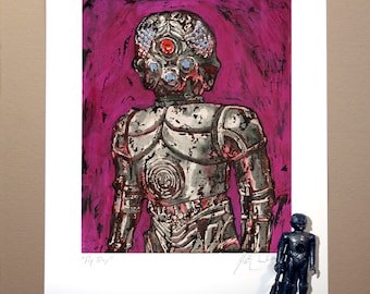 Star Wars ZUCKUSS Original Artwork Art Print - inspired by Vintage Kenner Star Wars Action Figures - 11" x 14" unframed 4-LOM