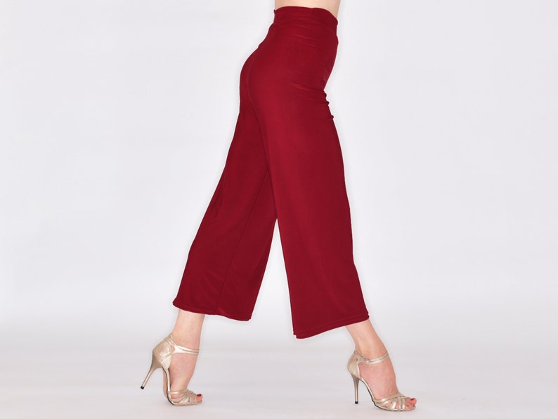 VARGAS Palazzo Tango Pants 3/4 length in your favorite color image 7