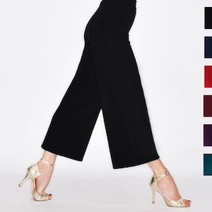 Dress Pants High Waist, Womens Work Pants, Navy Office Pants