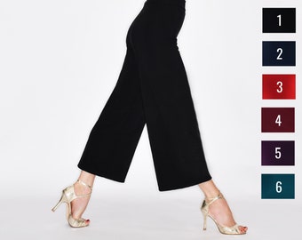 Pantaloni VARGAS Palazzo Tango lunghezza 3/4 nel tuo colore preferito