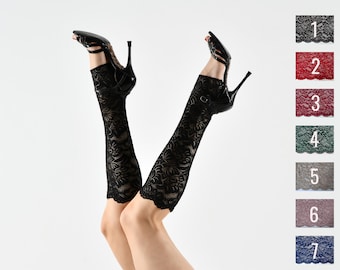 Leg warmers made of your favorite stretch lace color
