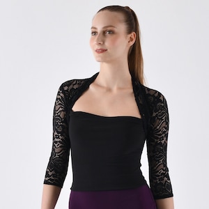 FRESEDO Tango Top with Sleeves and black lace image 1