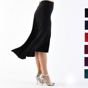 MARINO Elegant Swinging Flow Tango Skirt in your favorite color