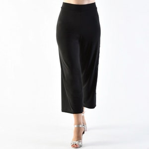 PUGLIESE Pasional Tango Pants with lace Elegant black and black Chantilly lace image 3