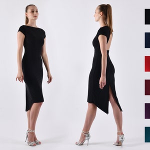 GOYENECHE Tango Dress with short sleeves in your favorite color