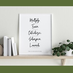 Kingdom Work instant download. digital. train up a child. dominion mandate. Christian decor.