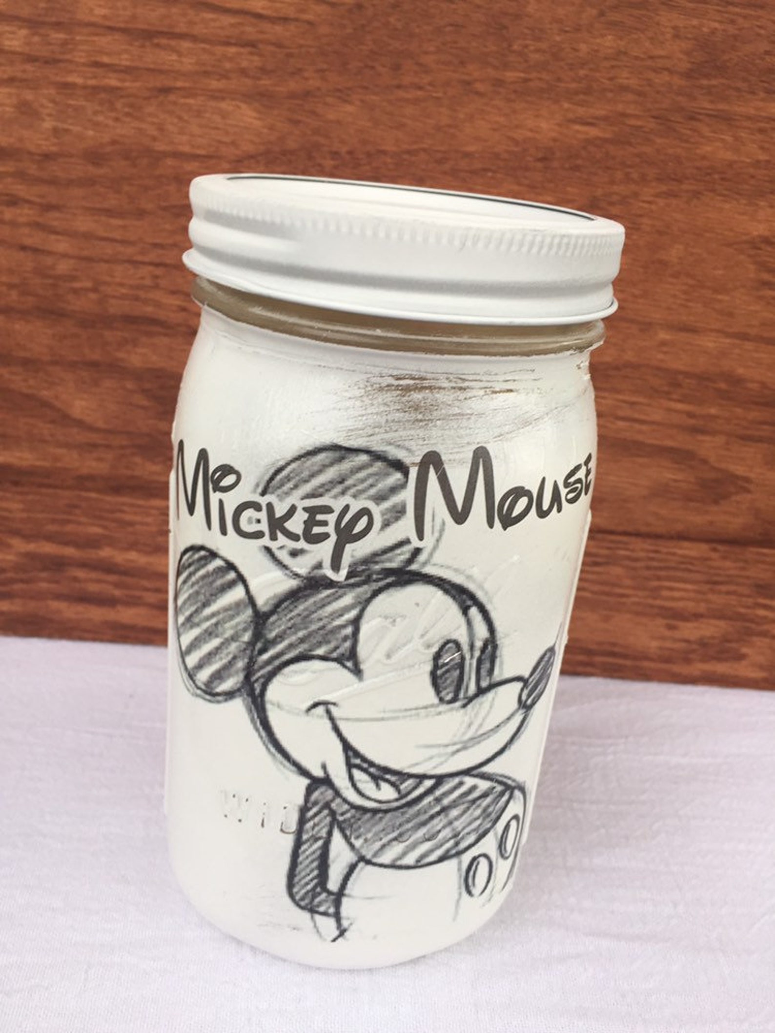 Mickey Mouse Mason Jar Mason Jar Mickey Mouse Disney Etsy