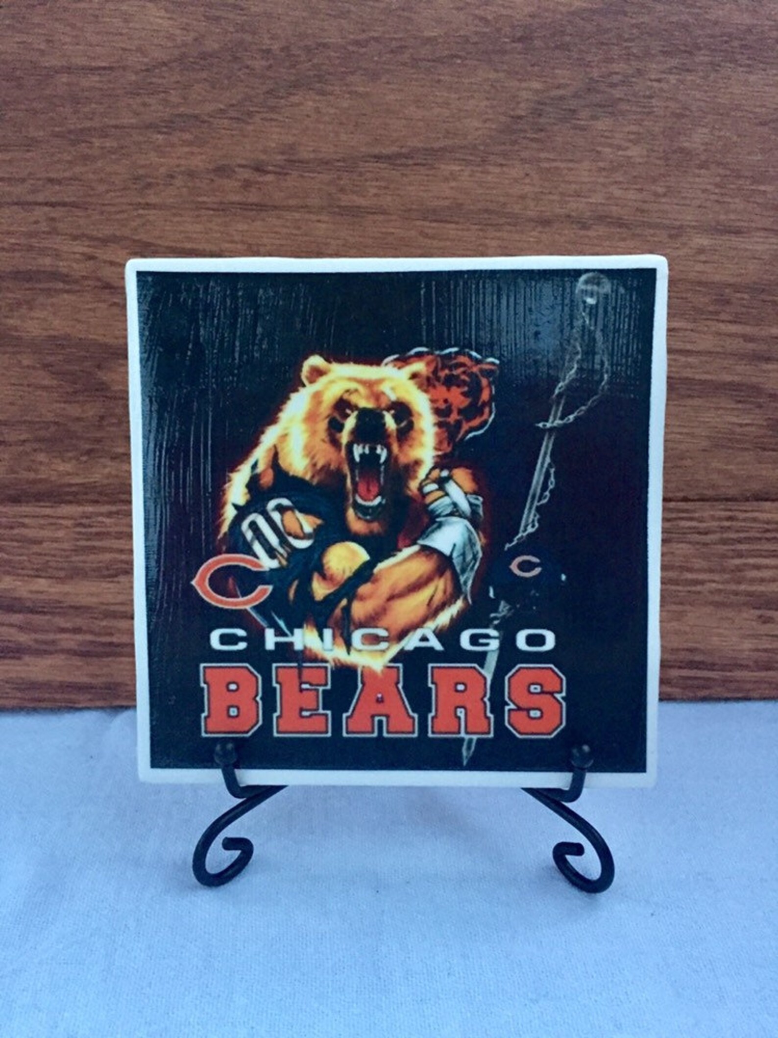 Chicago Bears Ceramic Tile Chicago Bears Ceramic Tile Tile Etsy