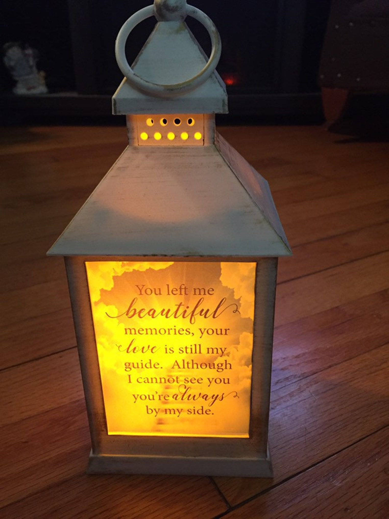 Personalized Lantern Memorial Lantern Photo Lantern Custom Etsy