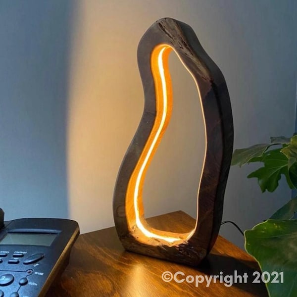 Madre Tierra - Original Signature Sculptural Wood Lamp